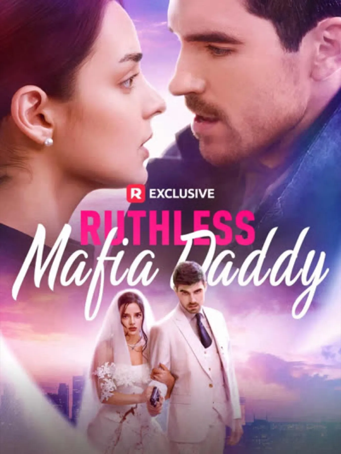 Ruthless Mafia Daddy vertical drama poster, a romance thriller series produced by Evolve Media